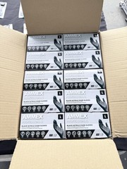 AMMEX Black Nitrile Exam Gloves, Case of 1000, 3 Mil, Size Large, Latex Free,
