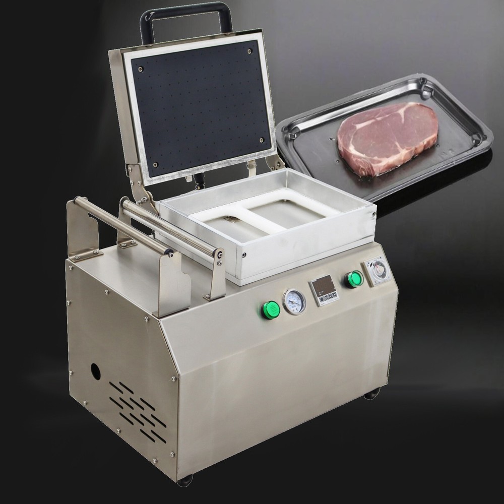110V/60Hz Bench Vacuum Sealer 2 Slots Commercial Vacuum Skin Packaging Machine
