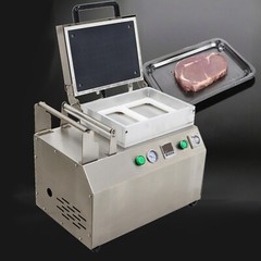 110V/60Hz Bench Vacuum Sealer 2 Slots Commercial Vacuum Skin Packaging Machine