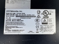Pre Owned | A10 Networks Thunder 3030S Unified Application Service Gateway & ADC