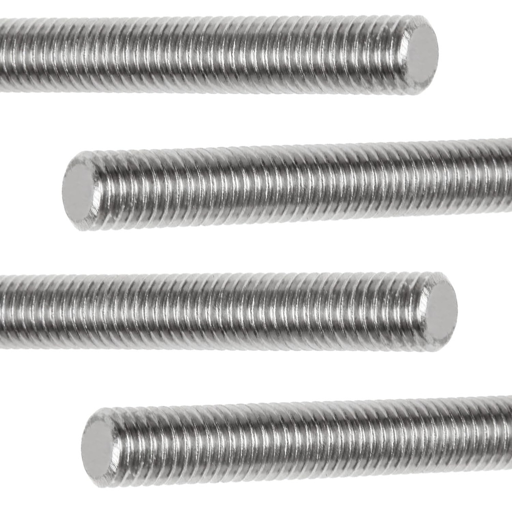 1/4-20 x 12 Fully Threaded Rod, 4PCS 1/4″-20 12 in All Threaded Rods, 304 Stainl