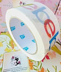 4 Rolls Official eBay Brand Logo Packing Packaging Tape Shipping 2″ x 75 yards