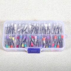 200-2000*Dental White &Color Nylon Latch Flat Polishing Polisher Prophy Brush DL