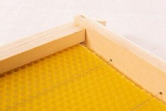 Assembled 20 Bee Foundation Deep Bee Hive Wax Foundation Bee Hive Frames w/ Wire