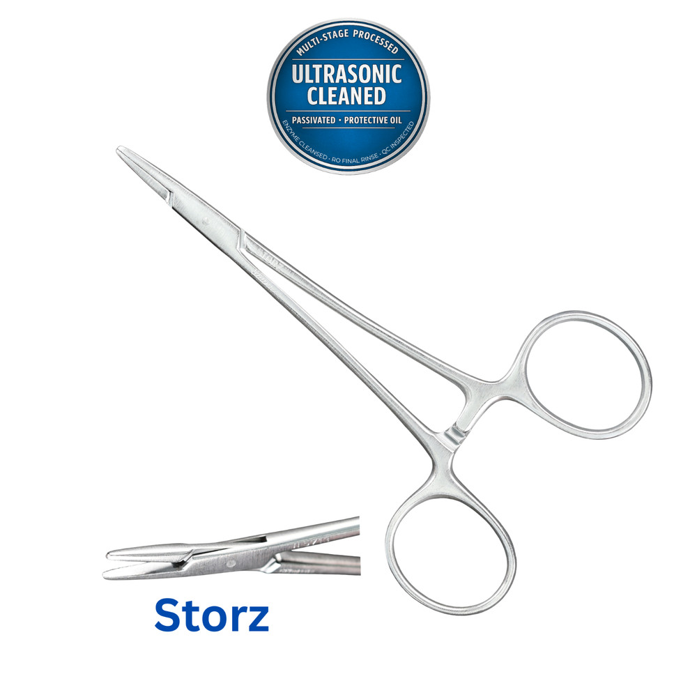 Storz N5713 Webster Needle Holder, 13mm Special Hard Jaw, STR, 4.75″