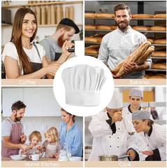 Halloween Chef Hat, Adult Chef Hats Adjustable Cooking Baker Cap Unisex Kitchen