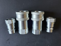 2X Set 1/4″ Body 1/4″ NPT Poppet Pioneer Style Hydraulic Quick Connect Coupler
