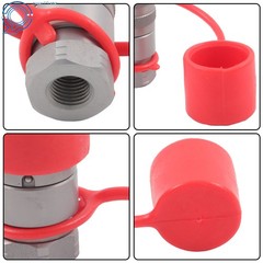 1/4 Inch Flat Face Hydraulic QD Female Coupler 1/4″ NPT No Air Inclusion