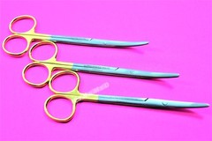 NEW 3 GERMAN T/C METZENBAUM SCISSORS 5.5″ CURVED WITH TUNGSTEN CARBIDE INSERTS