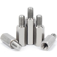 M8 + 15mm Male-Female Stainless Steel Hex Column Standoff Support Spacer Pillar