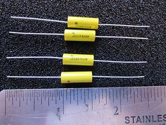.022uF, 400V, 20% Thomson Metallized Polyester Axial Capacitor Tube Amp Tone 4pc