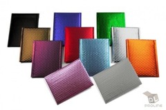 #000 Matte Metallic Colorful Poly High Bubble Mailers Envelopes 4×8 (Inner 4×7)