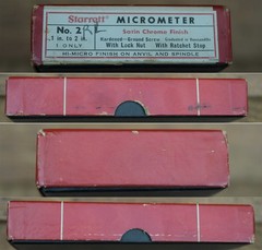 The L.S. Starrett Co. No. 2RL 1-2″ Outside Micrometer Satin Chrome .001″ 137 STD