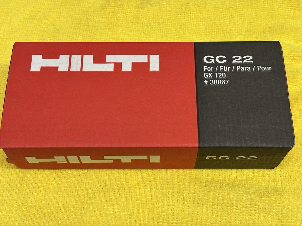 Hilti GC22 Gas Canister for Gx120 Fuel Cells GC 22 GX 120 – NEW NOS READ EXPIRED