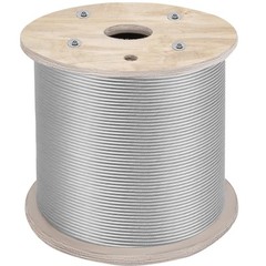 VEVOR T304 Stainless Steel Cable 1/4″ 7×19 Steel Wire Rope 200ft Cable Railing