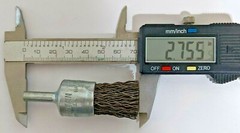 3/4″ DIA STEEL CRIMPED END BRUSH [20,000 rpm] NEW BRITAIN W-20 (QTY: 2) USA NOS