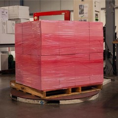 8 Rolls Red 15″x1476′ Pre Stretch Hand Packing and Moving Shrink Wrap Film 30 Ga