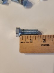 20 Lb Lot Of Used 1/2″-13 X 1-1/2″ NC Hex Bolts Grade 5 Zinc Plated Approx 180
