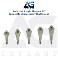 5 Straight Multi Unit Prosthetic NC X-FIT Megagen® BlueDiamond Compatible 4.8mm