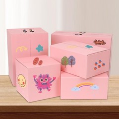 Pink Shipping Boxes Small 6x6x6 Inches, 30 Pack Corrugated Cardboard Boxes fo…