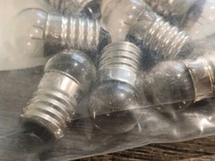 24x #14 Miniature Light Bulbs, 2.47 V, 0.3 A E10 Screw Base G-3.5 Shape