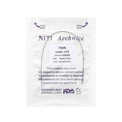 10 Packs Dental Orthodontic TMA Arch Wire Round Ovoid Round Upper/Lower 012-020