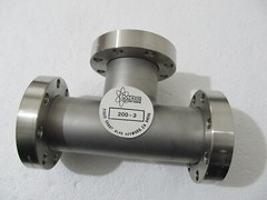 MDC Conflat CF 3.38″ 3-3/8″ Tee 2 Rotatable Flanges Stainless Steel Vacuum – NEW
