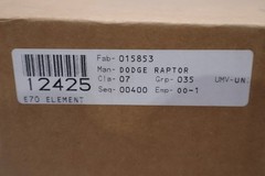 DODGE 015853 RAPTOR E70 ELEMENT NEW IN BOX STOCK #GF-926