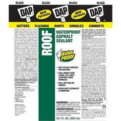 DAP Roof Sealant 10.1-oz Exterior and Specialty Black Paintable Sealant Caulk