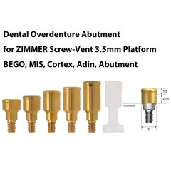 Dental Titanium Overdenture Locator Abutment Compatible Multi Implant Systems