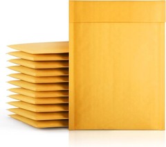 50/100/200/500 Kraft Bubble Mailers Padded Envelope Shipping Bags Seal Any Size