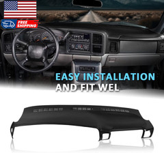 Molded Dash Cover Compatible with 2002-2006 Chevy Silverado & GMC Sierra