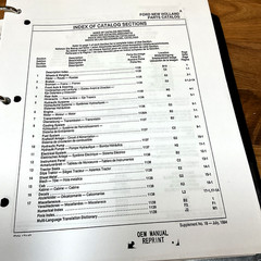Parts Catalog for Ford New Holland 4830O 3930H Tractor Schematics Manual Book