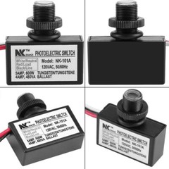 2 X Photoelectric Photocell Dusk to Dawn Button Flush Mount Photo Control Switch
