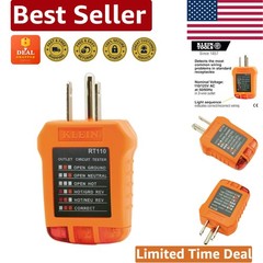 Versatile Hand-Powered Receptacle Tester – Detects Common Wiring Problems Easily