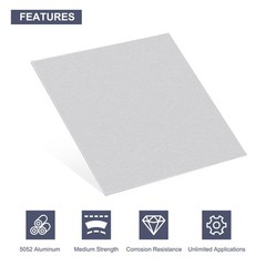 6″ x 6″ x 1/16″ Rectangle 6061 Aluminum Sheet Flat Metal Plate Stock