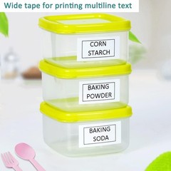 Compatible with Brother 2PK Black on White TZ-241 Label Tape TZe241 3/4″