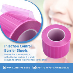 Dental Barrier Film Roll 1200 Sheets Dispenser Box 4×6 Inch Disposable Barrier