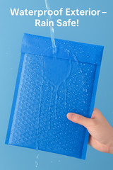 Blue Bubble Mailers 9.5” x 14.5” (9.5” x 13.5”) Waterproof Shipping Bags