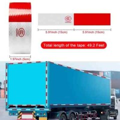 Conspicuity Tape CCC Approved Reflective Trailer Red White 2”x50’ /1 Roll