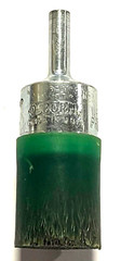 Osborn 1″ Encapsulated End Brush .0060 Steel Wire Crimped Type 1/4″ Shank USA