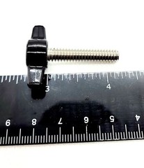 1/4-20 Thumb Screw T Bolts with Black Butterfly Plastic Tee Wing Knob Stainless