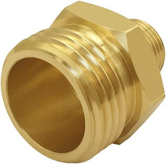 2PCS 3/4 GHT Male to 3/8 Compression Male Thread Adapter Pipe Fitting Brass Redu