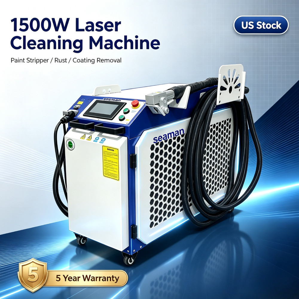 1500W Handheld Fiber Laser Cleaner | Paint Stripping Rust Oxide Removal US stock