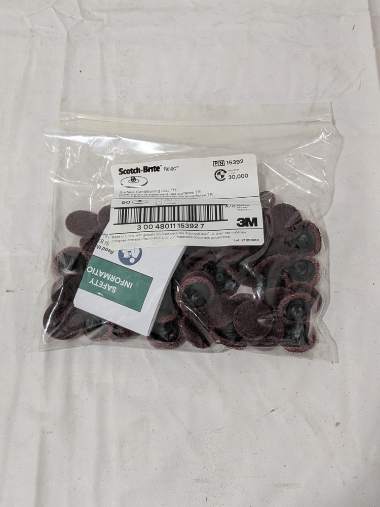 3M Quick-Change Disc: Roloc TR, 1″ Dia, Silicon Carbide Bag of 50 7000021280