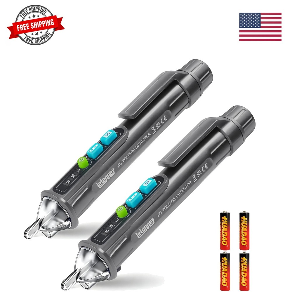 Voltage Tester,Non Contact Voltage Tester Pen2PCS Grey | For Live/Null Wire J…