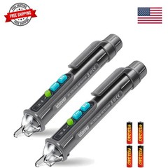 Voltage Tester,Non Contact Voltage Tester Pen2PCS Grey | For Live/Null Wire J…