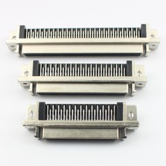 1Pcs SCSI Connector DB Female 50 68 100 Pin Right Angle Adapter Hole Welding
