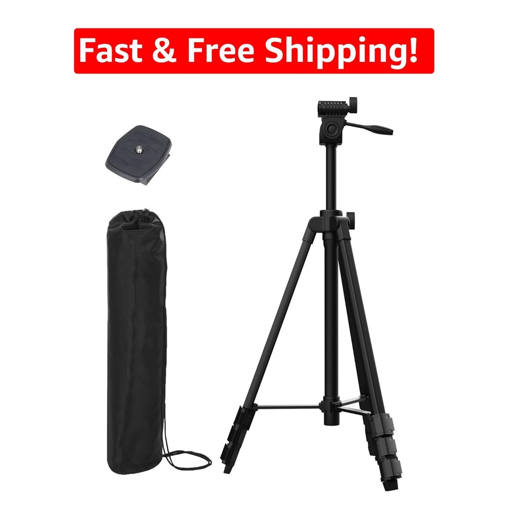 Durable Lightweight Tripod (55 Inches) with Quick Release for Laser Applications