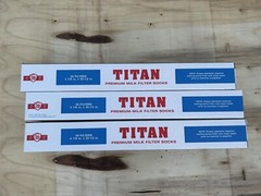 Qty -150 – TITAN PREMIUM MILK FILTER SOCKS 4-7/8″ X 33-1/2″ -PROFESSIONAL “NEW”